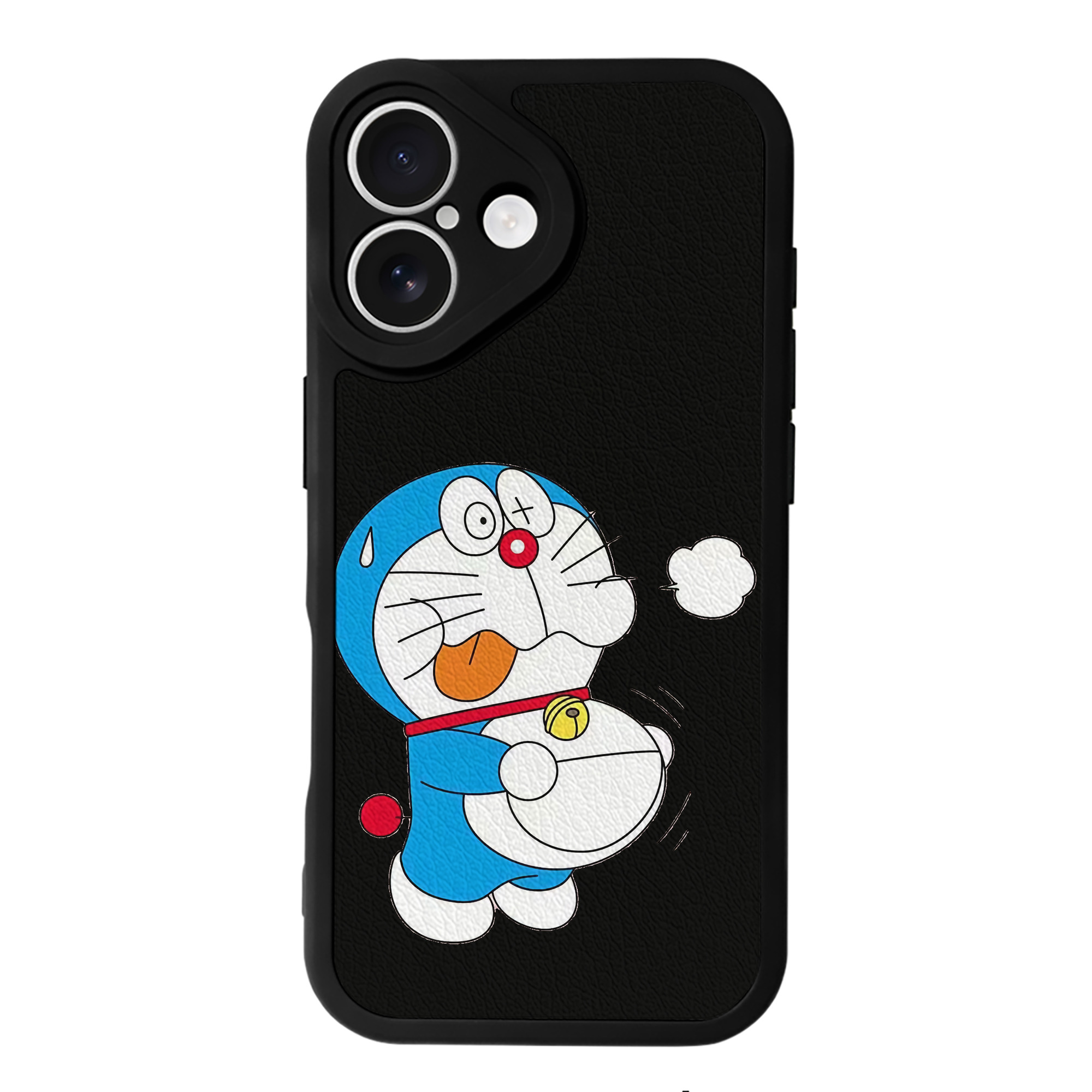 （画像用） ドラえもん Doraemon 【iPhone 16シリーズ対応】シリコンスマホケース（レザー調） 材質：シリコン